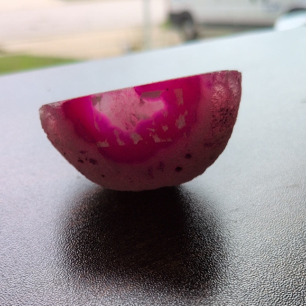 Pink Agate Geode- Home Accent - Picture 4 of 6